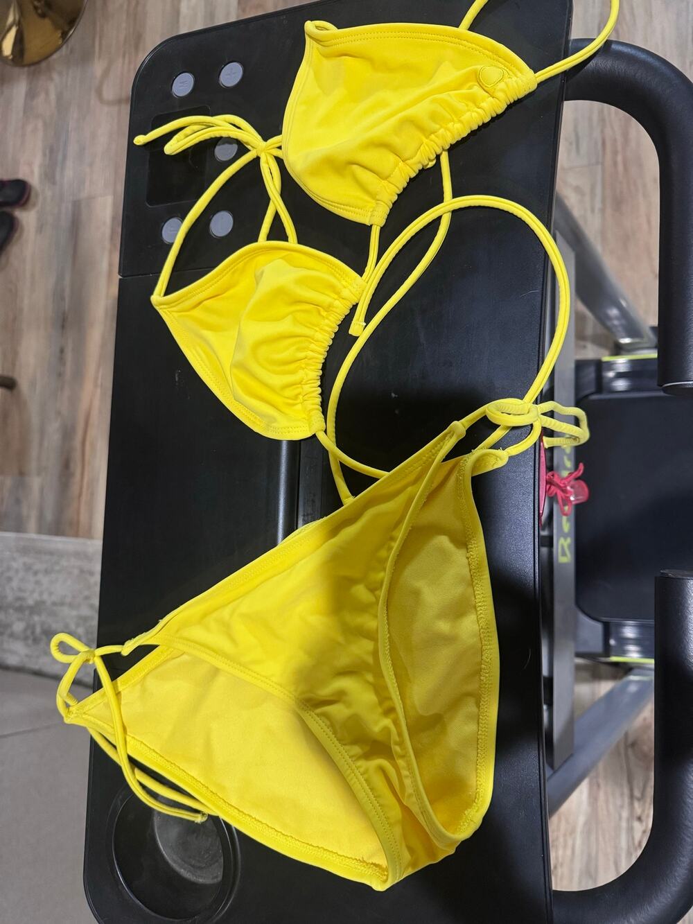 Op yellow string bikini